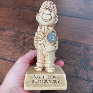 Vintage Paula Figurine To A Helluva Swelluva Guy 1971 USA W-213 Russ Berrie?